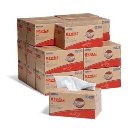 KC WYPALL WypAll L10 Utility Wipers 2250 wipers/case, 125 wipers/box, 18 boxes/case 10.5" L x 9" W, 2250PK WIP5320